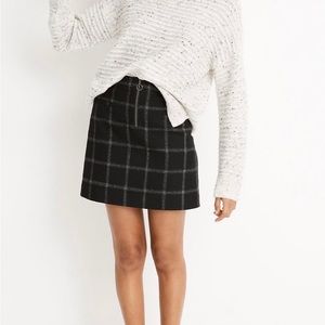 Madewell Donegal Belmont Cream Speackle Textured Mocknek Sweater in Coziest Yarn